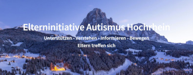 Berglandschaft mit Elterninitiative Autismus Hochrhein Text