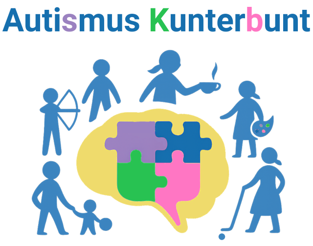 Bunte Autismus-Darstellung mit Puzzleteilen